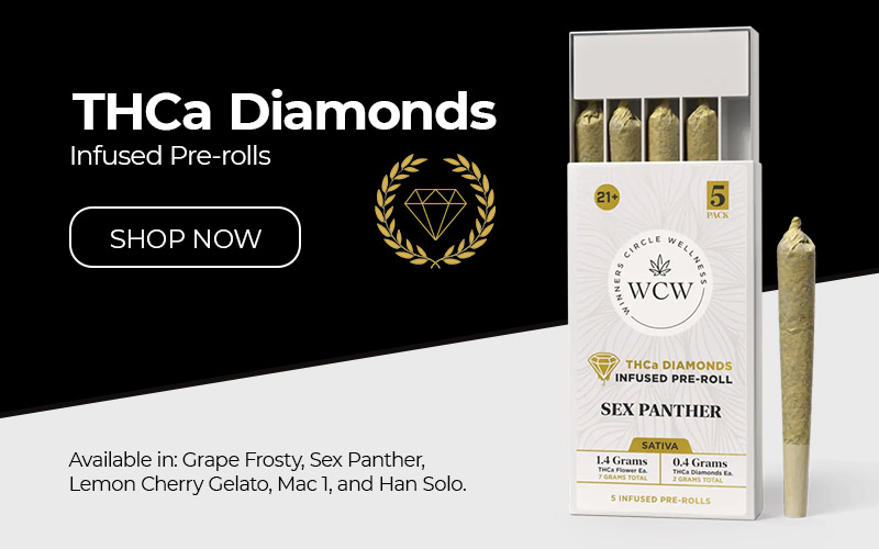 THCa Diamond Infused Pre Roll 5 Pack 