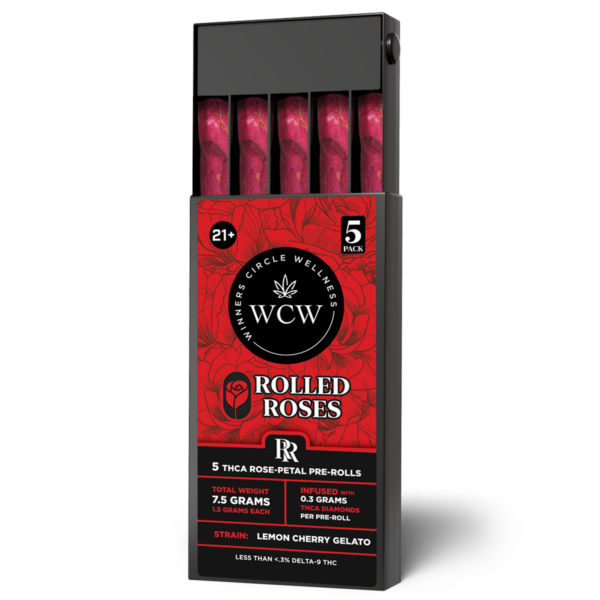 Pre Rolls - Rose Petal - 5-Pack - Lemon Cherry Gelato